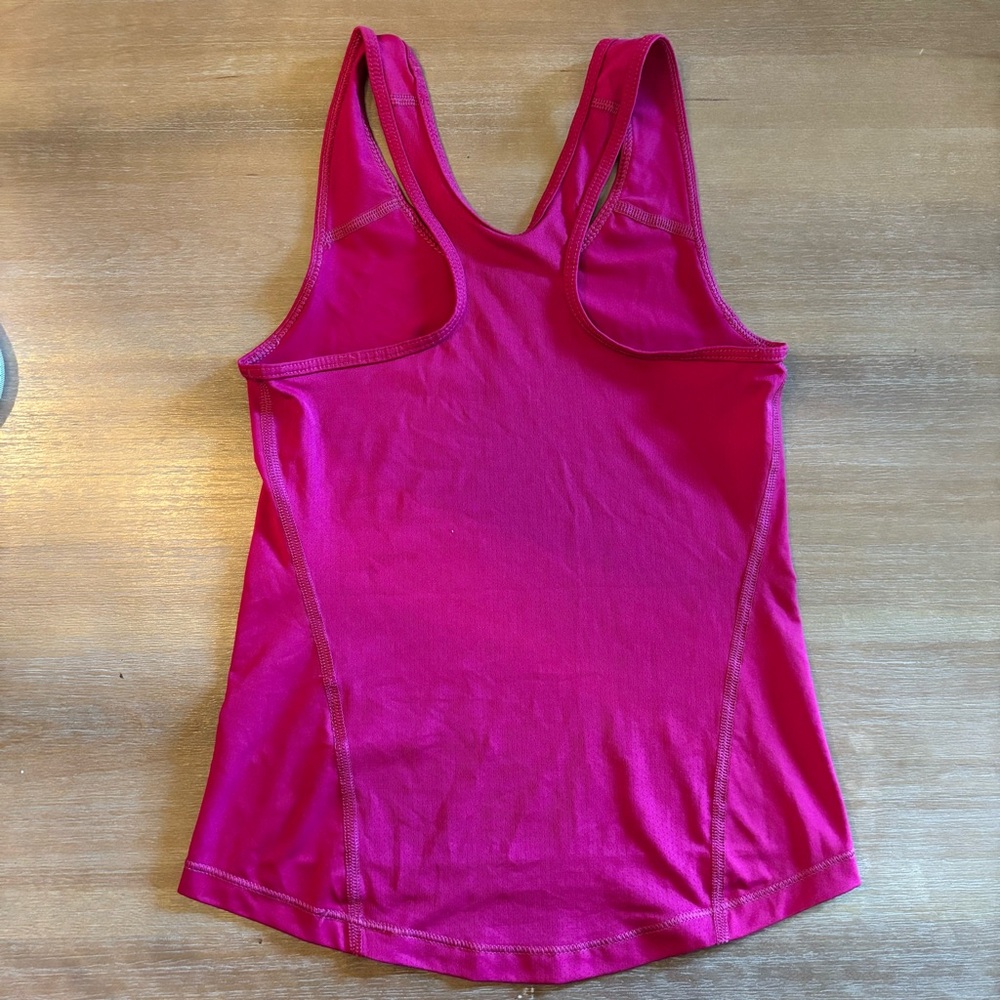 Nike Pro Cool Youth Girls' Racerback Training Tank Top, Fuchsia, XS - Picture 2 of 6